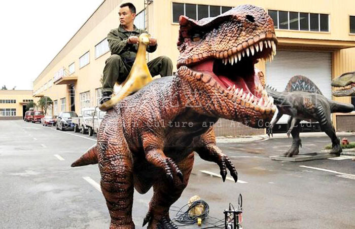 行走恐龙模型、骑乘仿真恐龙