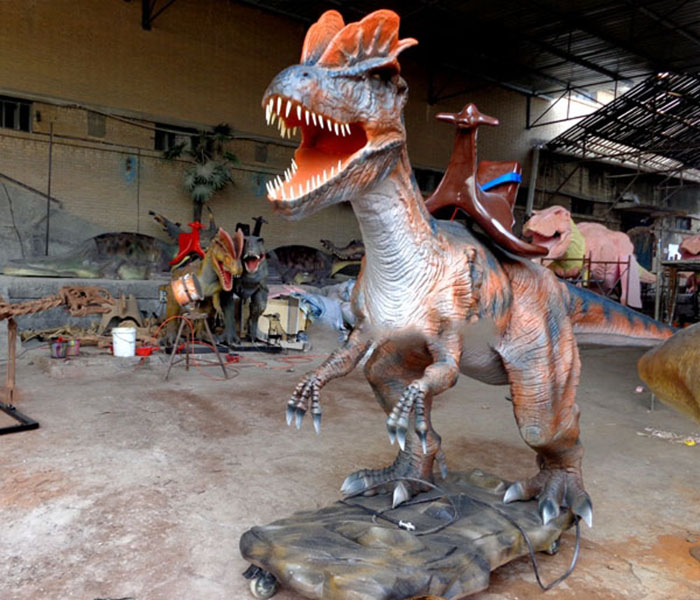骑乘仿真恐龙、互动游乐恐龙模型