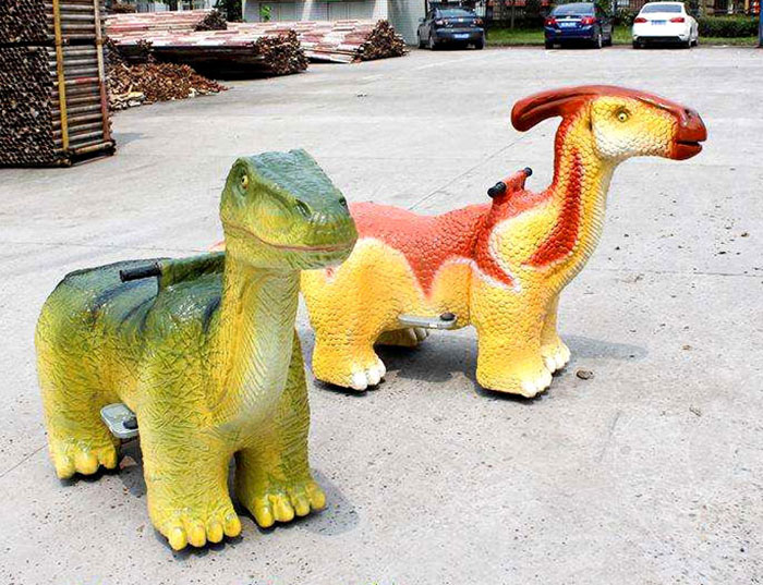 恐龙电动游乐车、互动游乐恐龙模型