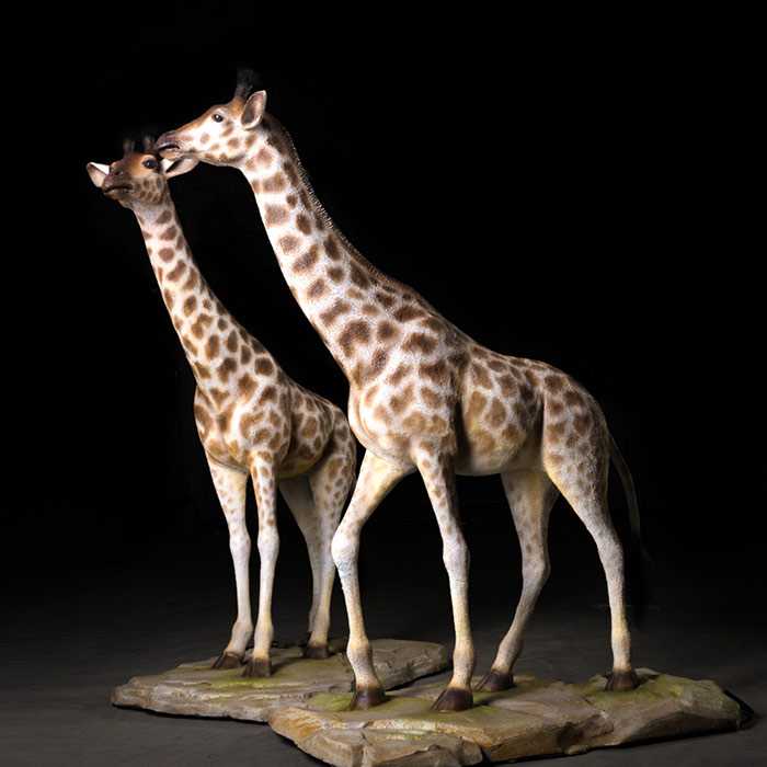 仿真动物-长颈鹿模型