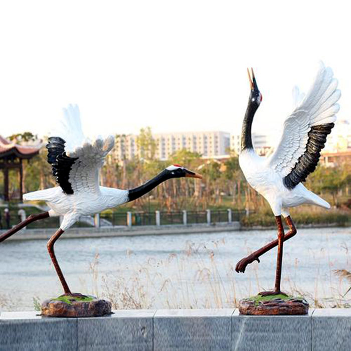 动物雕塑摆件-湖畔景观设计