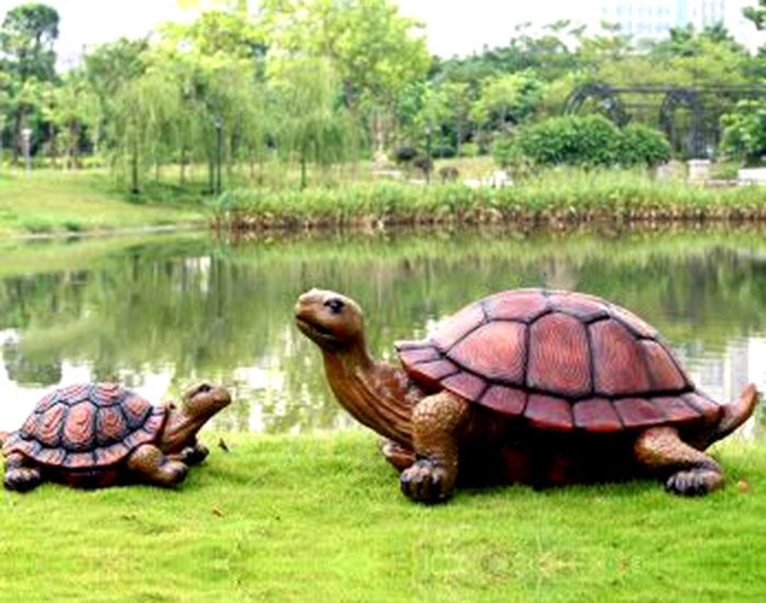玻璃钢乌龟-园林景观设计道具