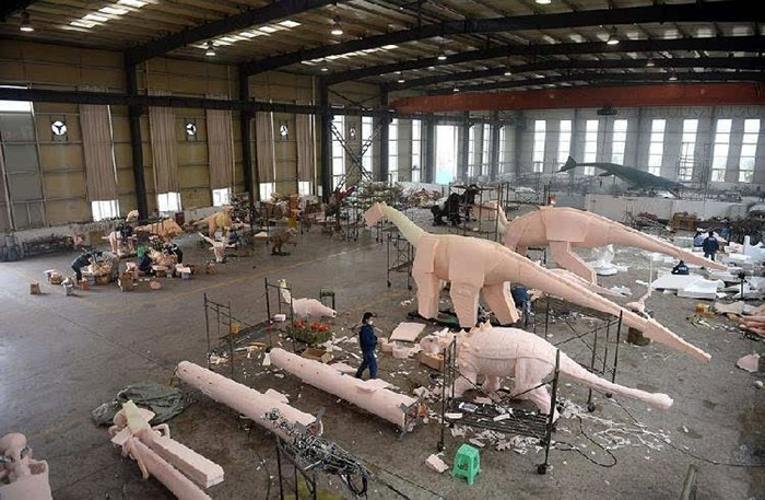 仿真恐龙制作文化出口 自贡文化闪耀世界