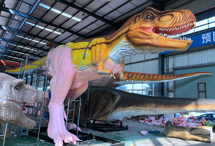 仿真恐龙制作文化出口 自贡文化闪耀世界
